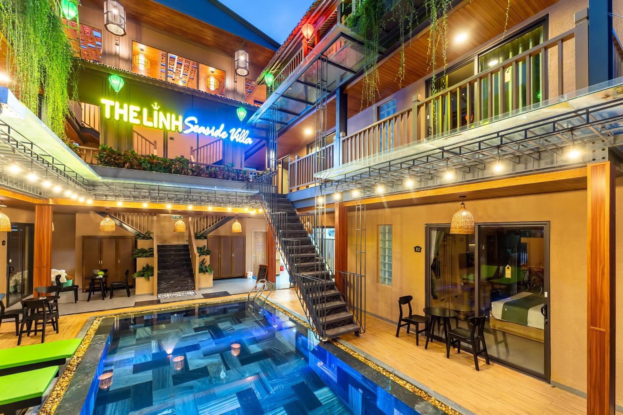 The Linh Seaside Villa Хойан Экстерьер фото