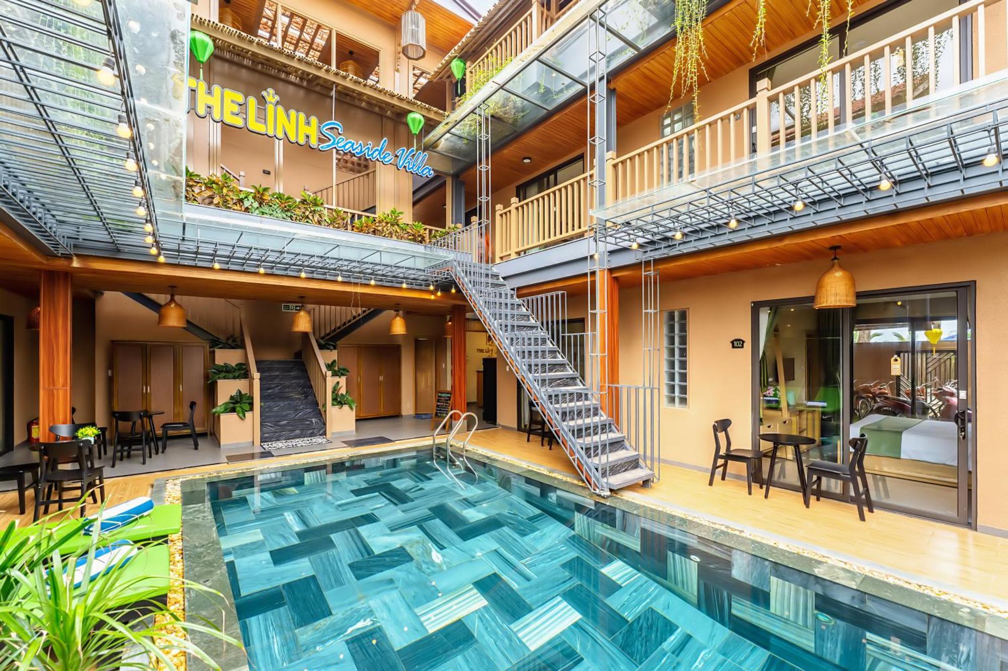 The Linh Seaside Villa Хойан Экстерьер фото